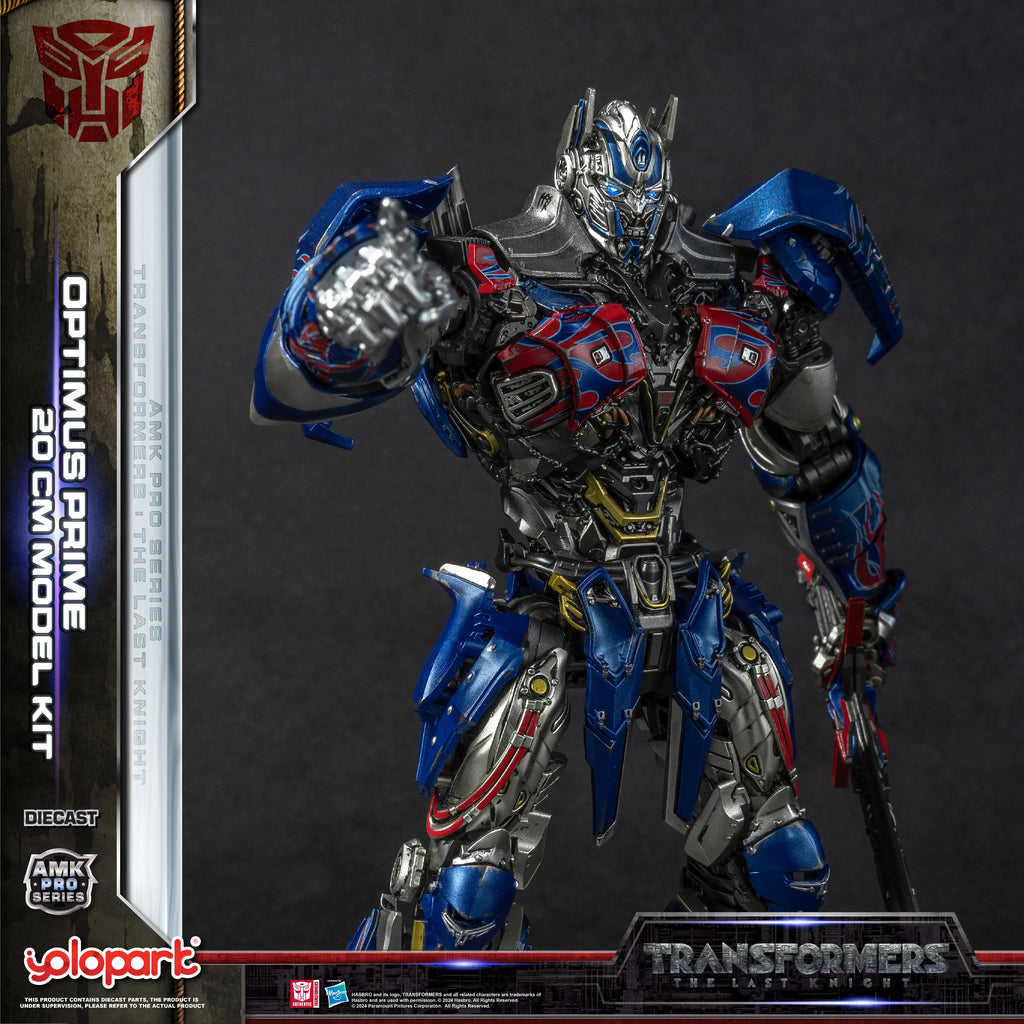YOLOPARK Transformers Model: The Last Knight AMK PRO Series 20cm Optimus Prime Model Kit Action Figures Toy For Boy Men