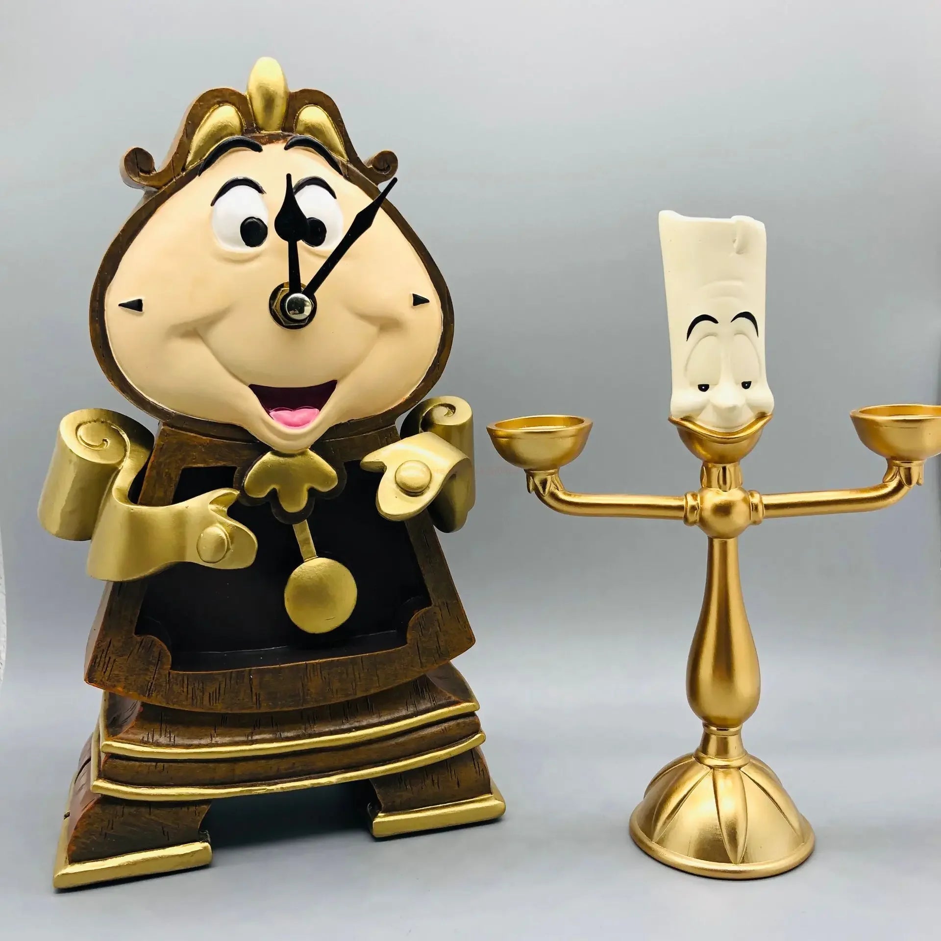Disney Beauty And The Beast Cogsworth Mr Clock 24cm Action Figure Figurine Collection Decoration Toys Pvc Model Christmas Gifts