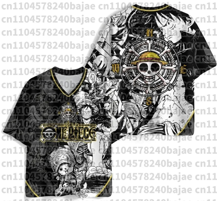2026 New Summer Japanese Anime One Piece Zoro Luffy 3D Quick-Drying T-Shirt Plus Size for Men Women Children's Top Jersey Gift