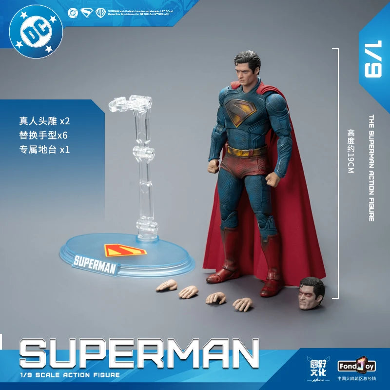 Fondjoy Superman 1/9 Scale War Damage Version DC Action Figure Collectible Model Toy Superhero Ornament Gift For Collectors