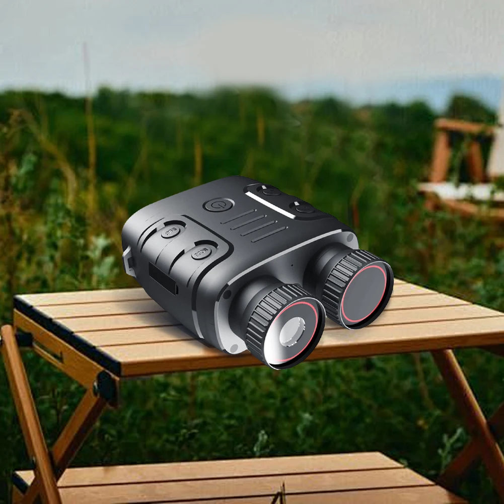 HD 1080P Adult Infrared Digital Night Vision Binoculars 2.4-inch Screen 5 X Digital Zoom for Saving Camping Photos and Videos