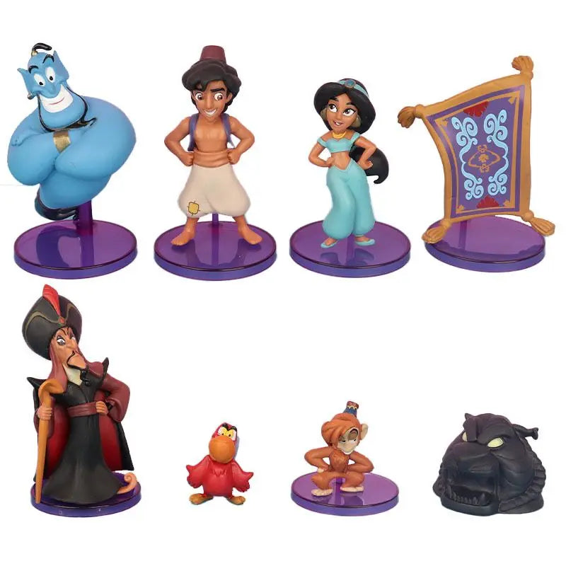 Disney Princess jasmine figure toy Evil Monkey Tiger Aladdin and His Lamp PVC Action Figure Model Toy Dolls