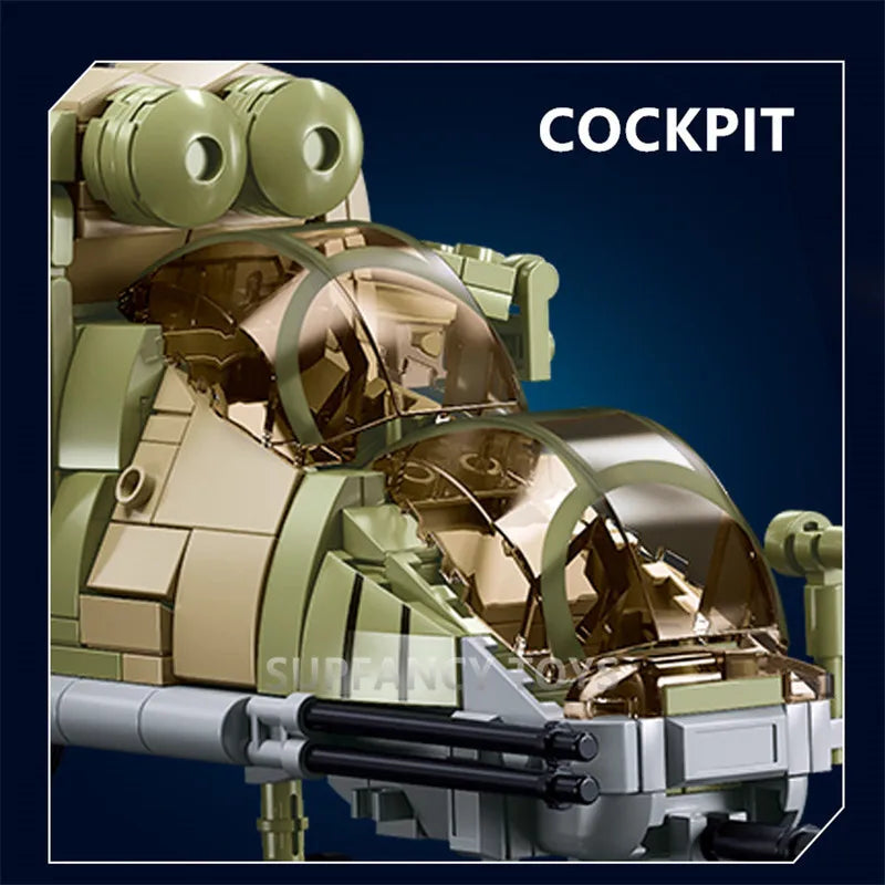 Sluban Military Tank Transport Helicopter Gunship Model Bricks Infantry Fighting Vehicle Weapon DIY Creative Building Block Toys