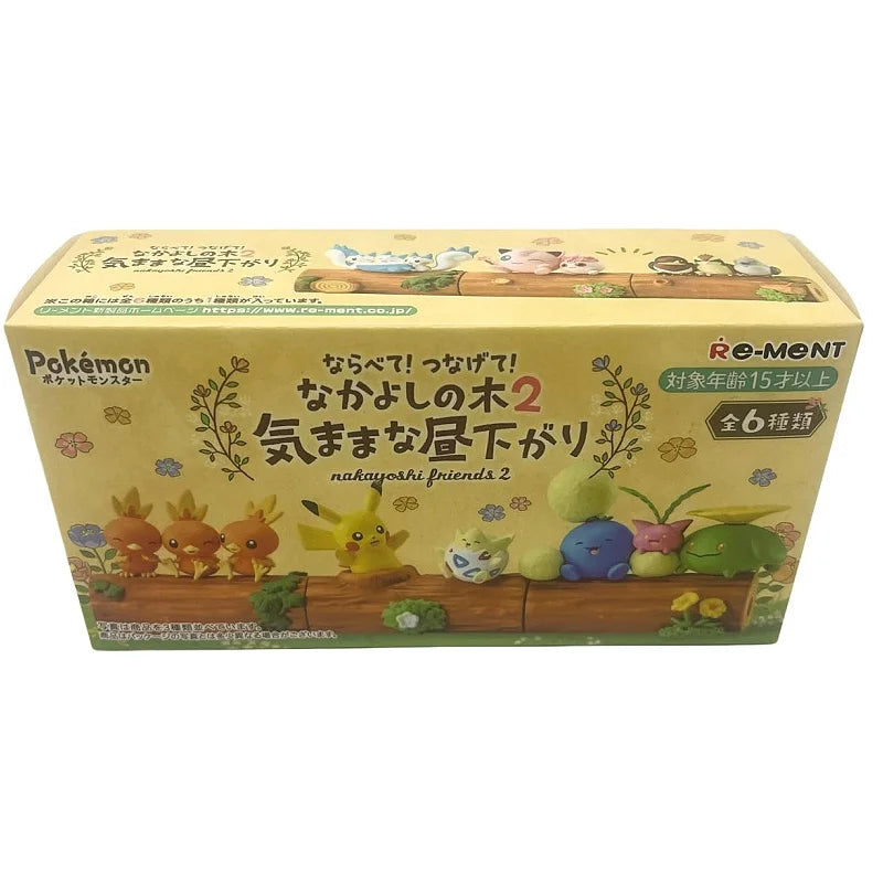2025 Hot Toys Rement Pokemon Friendship Wood Pikachu Fat Ding Surprise Blind Box Desktop Decoration Children'S Birthday Gift Toy