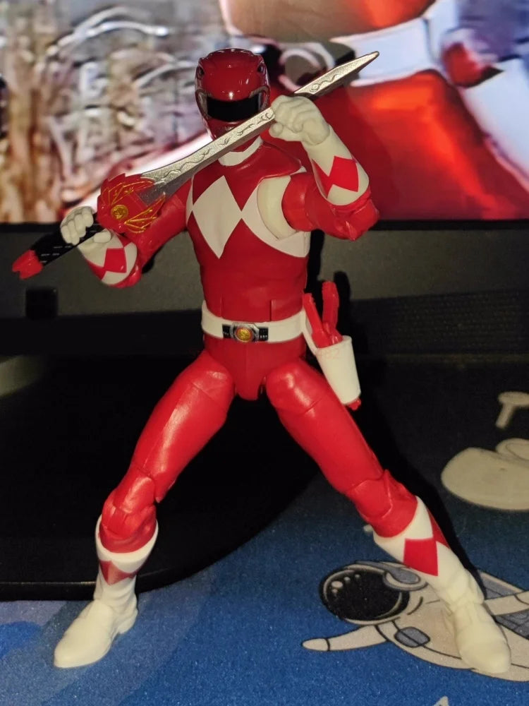 Hot Power Rangers Red Ranger Anime Figure Lightning Collection Dino Fury Action Figures Statue Model Doll Toys Gifts