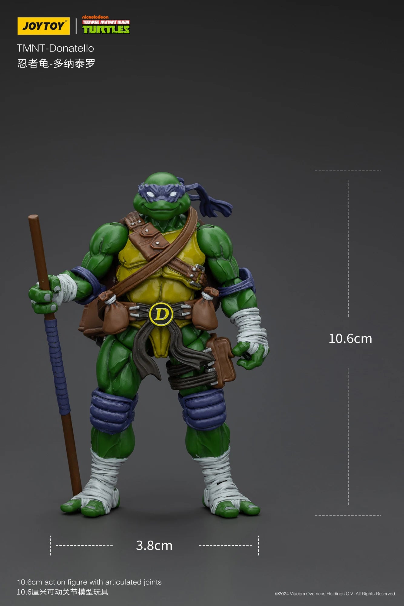 JOYTOY 1/18 Action Figure TMNT Ninja Turtles Michelangelo Donatello Leonardo Raphael Anime figures Toys Model