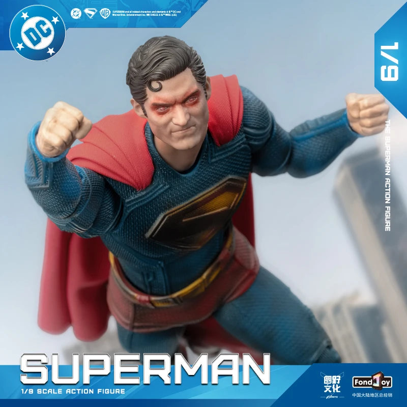 Fondjoy Superman 1/9 Scale War Damage Version DC Action Figure Collectible Model Toy Superhero Ornament Gift For Collectors