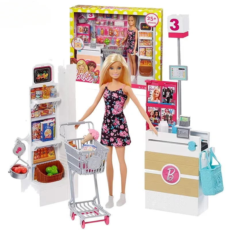 Barbie Big City Big Dream Malibu Backstage Dressing Room Social Toy Dolls for Girls Accessories Interaction Play House Gift