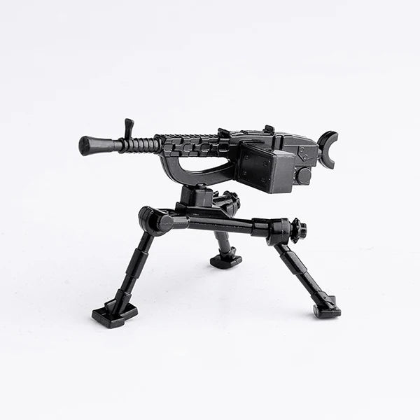 25/50/100Pcs Soldier Police Gangster WW2 Army Military Weapons SWAT Machine Gun Mortar Building Blocks Figure Model Brick Toy