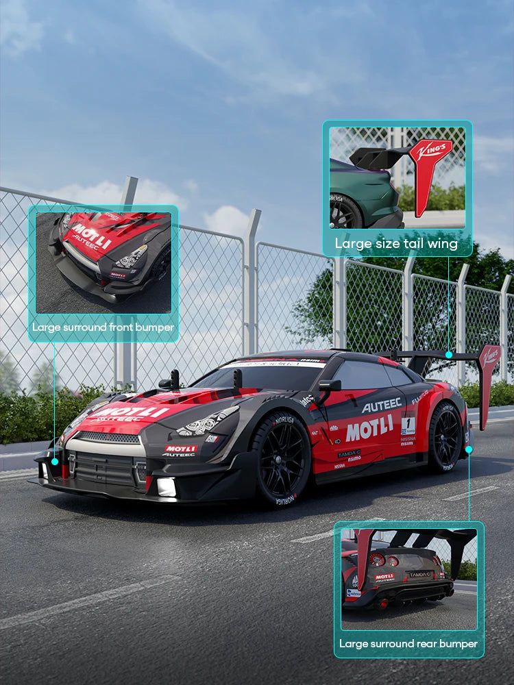 40KM/H Remote Control Car Rechargeabl Racing Drift Electric Graffiti RC Cars Birthday Toys for Boys