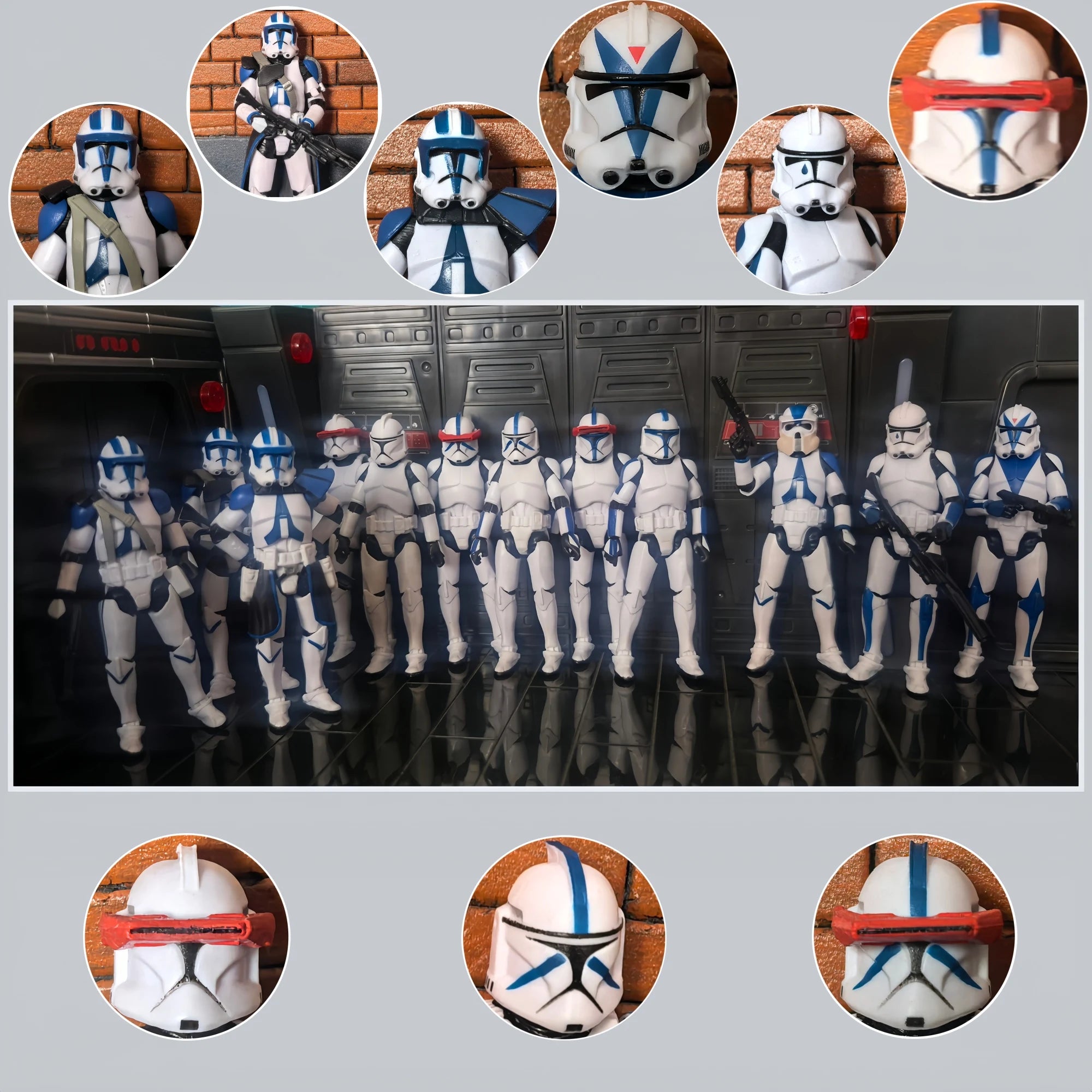 Star Wars 3.75 Inch Trooper 1/18 501st Legion Action Figure Hardcase REX Anakin Dogma Tup Toys Model Loose