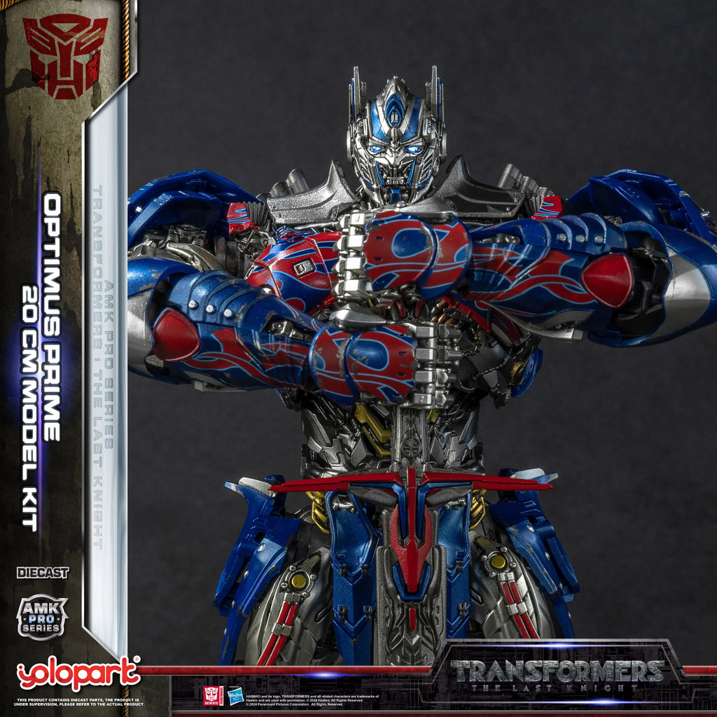 YOLOPARK Transformers Model: The Last Knight AMK PRO Series 20cm Optimus Prime Model Kit Action Figures Toy For Boy Men