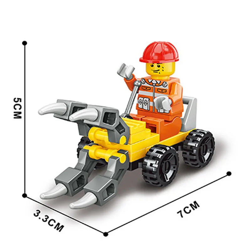 6Pcs Military Ghost Commando Army Soldiers Model Action Figure Blocks Construction Building Bricks Toys For Children