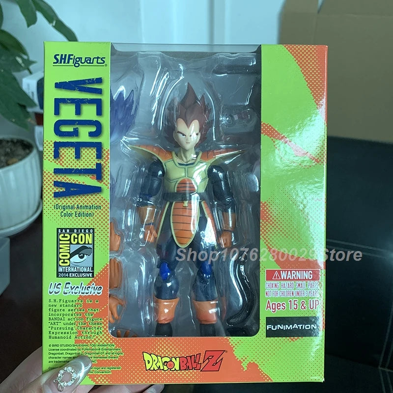 SHF Dragon Ball Series of Action Doll Blue Hair Son Goku Jiren Majin Buu Android Super Saiyan PVC Action Figure Desk Decor Toy