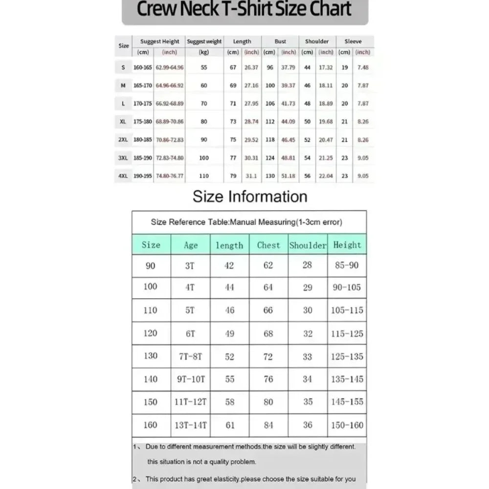 One Piece Men's T-shirt Shanks Summer Anime Tee Spring and Autumn Boys Short-sleeved Personality Y2k Parent-child Wear