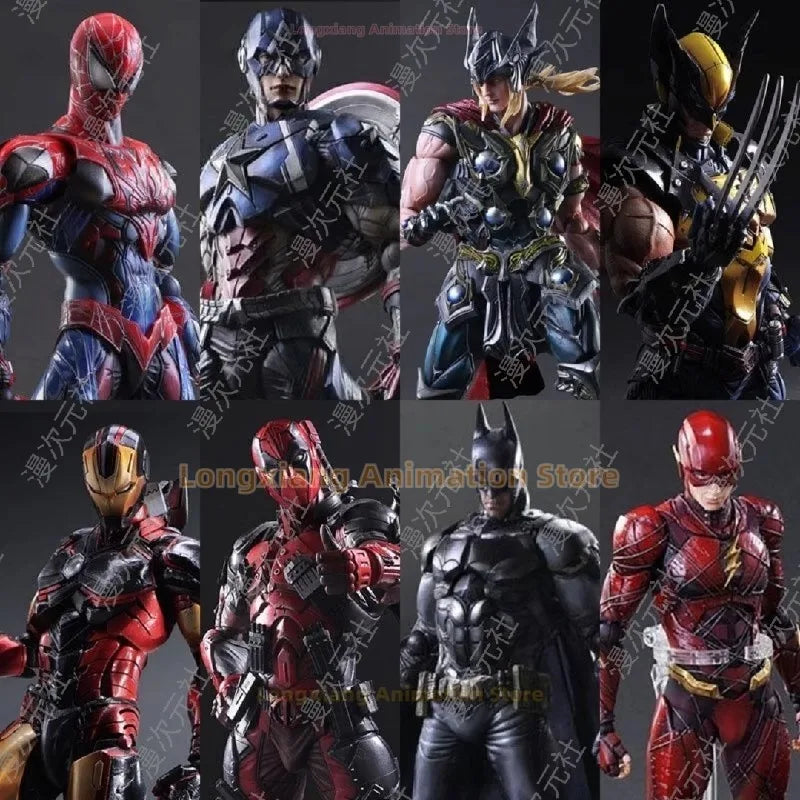 Iron Man Spider-Man Thor Doctor Strange Normal Version Color Change Version Moving Model Gift Collection