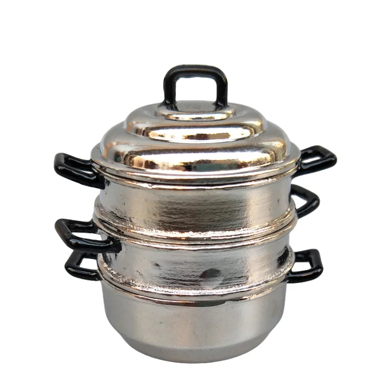 1/6 BJD Doll Ob11 Accessories Kitchenware Mini Wok Pans Pots Doll Furniture Mini Scene Decoration for Barbie Licca Blythe Doll