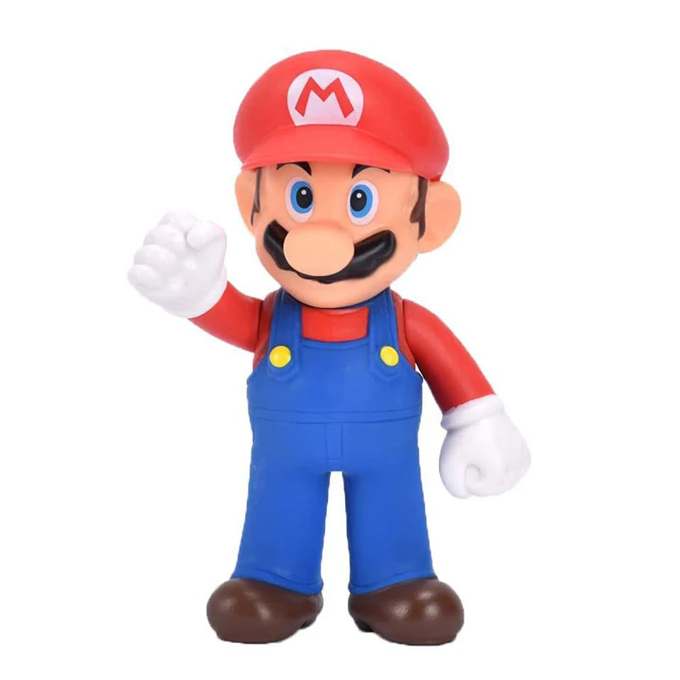 HOT 1-18pcs/set Super Mario Bros PVC Action Figure Toys Dolls Model Set Luigi Yoshi Donkey Kong Mushroom for birthday gift
