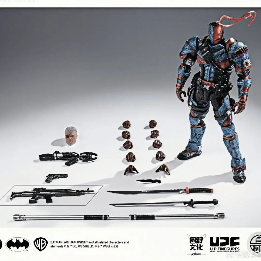 Original LPZZ Toys Arkham Knight Figure V8.04 Suit Batman Action Figures 002 Deathstroke DC Multiverse Superman 1/12 Statue Gift