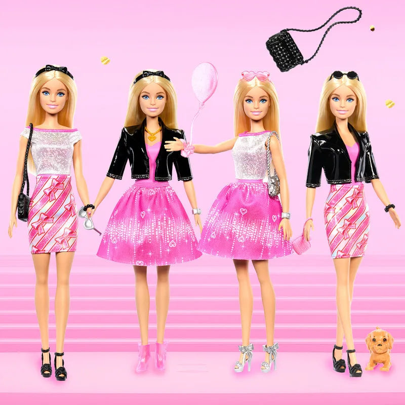 Official Licensed Barbie 2026 New Pink Fashion Surprise Advent Calendar Gift Blind Box  Jfl63 Barbie Collectibles Model Toy