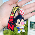 Anime Dragon Ball Keychain Fashion Jewelry Son Goku Vegeta Piccolo Action Figures Key Ring for Men Women Bags