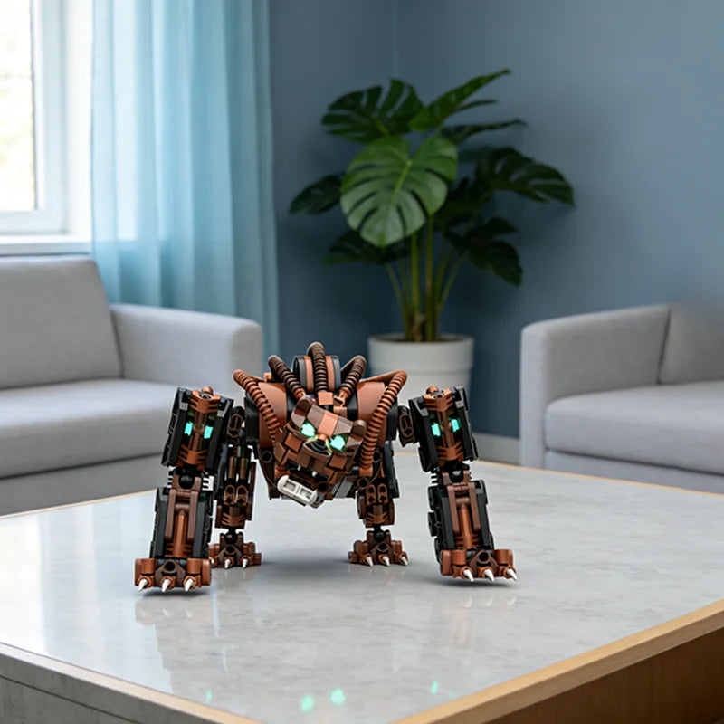 682pcs MOC Ash Bear Bionicle Model Building Blocks Construction Christmas Gifts Toy Creative DIY Idea Education Assemble Brick