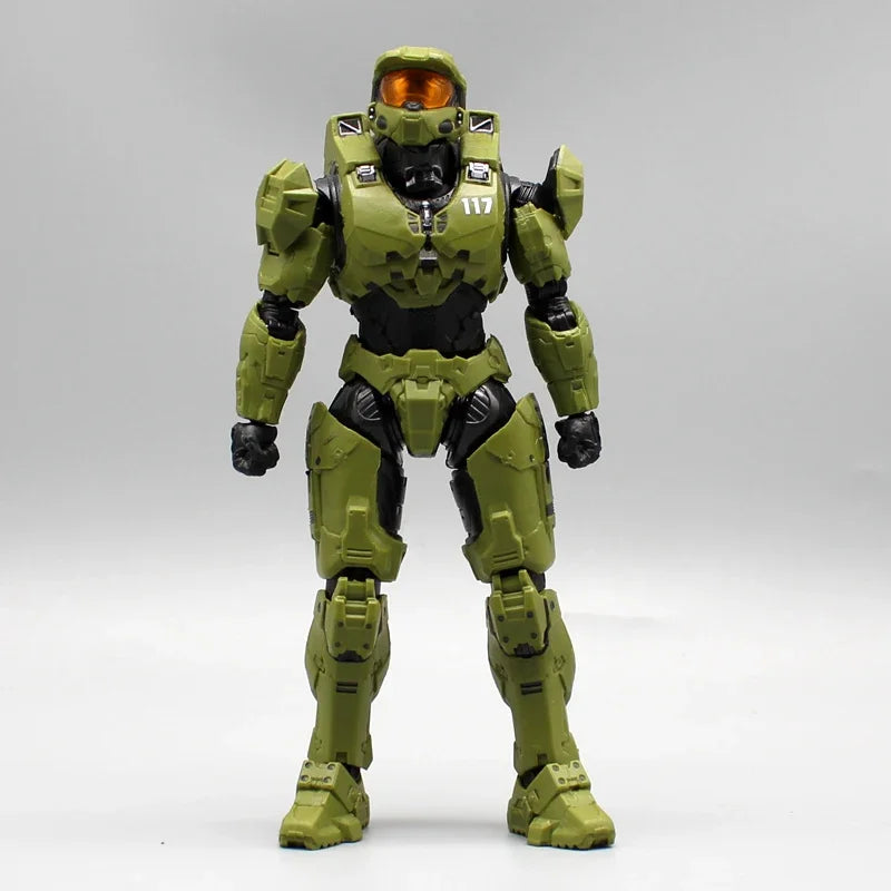 18cm Halo Master Chief Anime Figure  Mjolnir Mark Vi Gen 3 Figurine 1/12 Statue Model Doll Desk Collectible Decora Toys Gifts