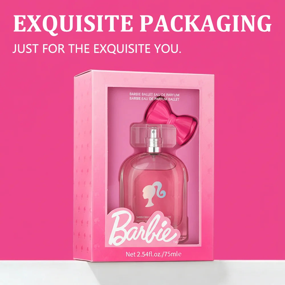 MINISO Barbie Pink Floral Eau De Parfum for Women 50ml/1.69oz 75ml/2.54oz - Fragrance Gift for Daughters Or Girlfriends