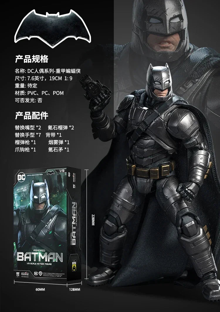 DC Justice League 1/9 Knightmare Batman Figure The Batman Tactical Buit Armored Batman Action Figures Models Collect Toys