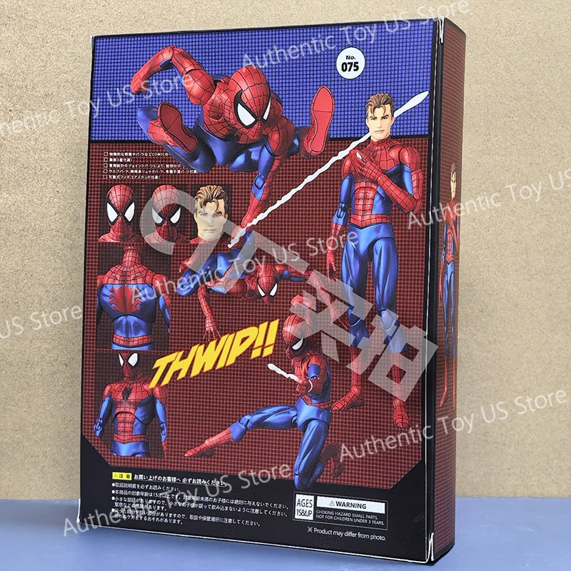 Ct Toys Spiderman Mafex 075 Figure The Anazing Spider-Man Comic Ver Mafex 185 Anime Action Figure Model Gifts Toys