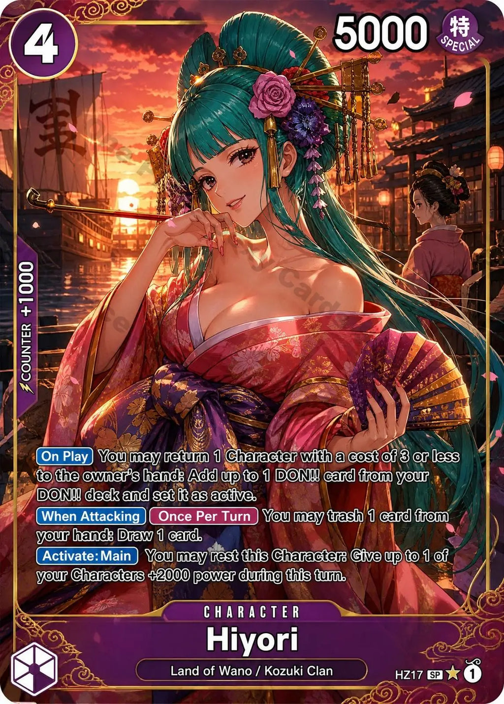 5Pcs One Piece Cards OTCG Card Anime Style Nami Nico Robin Boa Hancock Kozuki Hiyori Collection Cards One Piece Card Game Gift