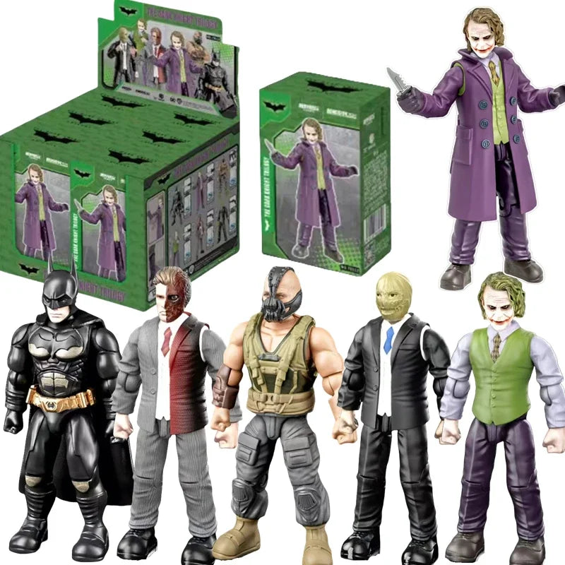 Original DC ARMORED Batman JOKER BANE TWO FACE Villain Scarecrow Justice League Splicing Action Figures DIY Toys Model Gift