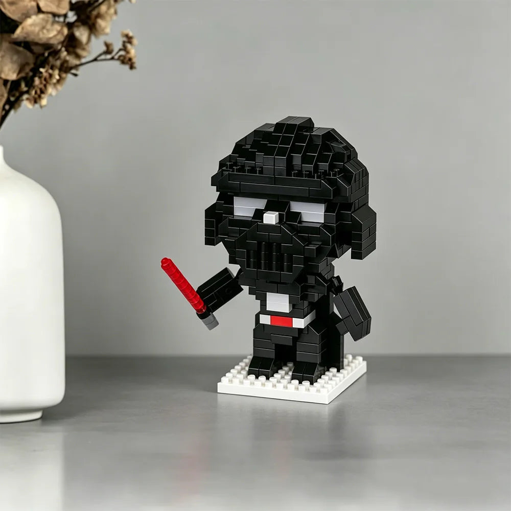 Disney Star Wars Micro Particle Building Blocks Darth Vader Yoda Stormtrooper Mini Bricks DIY Assembled Model Toys Creative Gift