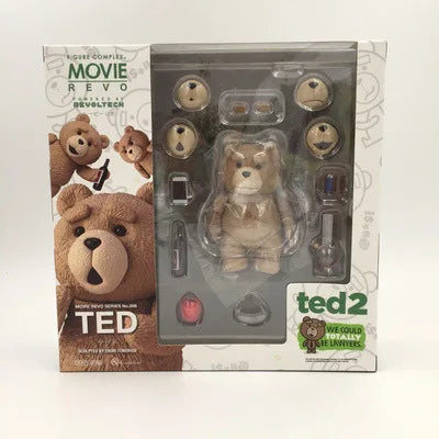 Ted2 Figure Bjd Ted Teddy Bear Action Figure AMAZING YAMAGUCHI Revoltech No.006 Teddy Brick Figure Gk Movie Model Doll Toy Gift