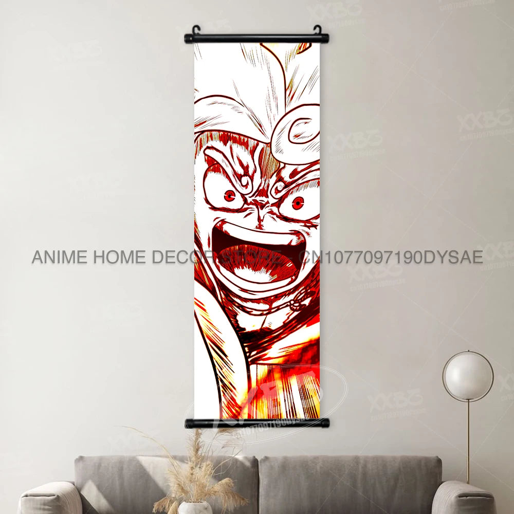 ONE PIECE Posters Anime Monkey D. Luffy Hanging Painting Yamato Scrolls Picture Nico Robin Home Decor Wallpaper Canvas Wall Art