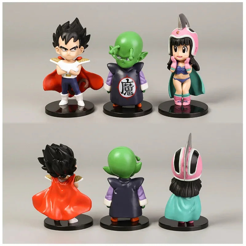 Anime Dragon Ball Son Goku Vegeta Kuririn Tien Shinhan Piccolo PVC Action Figure Set Statue Collection Model Kids Toys Doll Gift