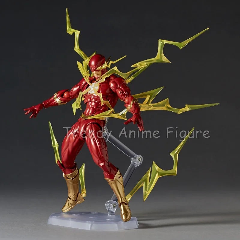 Revoltech Amazing Yamaguchi Flash Action Figure Movable 17cm Flashpoint Model Kaiyodo Flash Figures Toy Collection Holiday Gifts