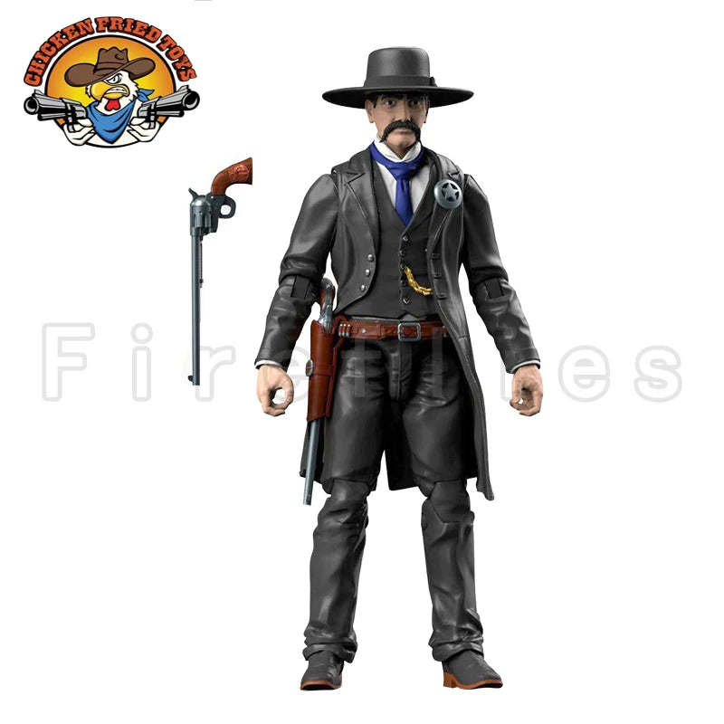 1/18 3.75inches Chicken Fried Toys Action Figure Dime Novel Legends Modern Texas Ranger Anime Collection Model Toy Free Shipping