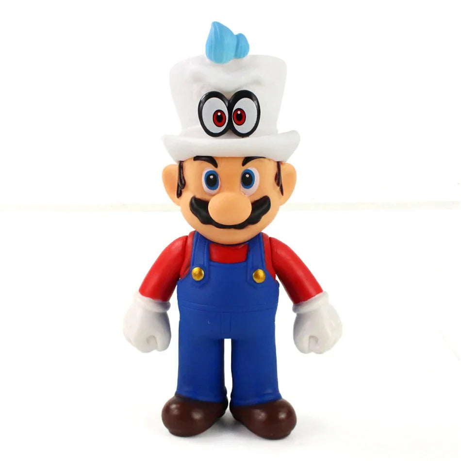 Super Mario Bros Cartoon Dolls Model Birthday Gift Anime Figures Luigi Yoshi Mario Creative Collectible Model Toys.*