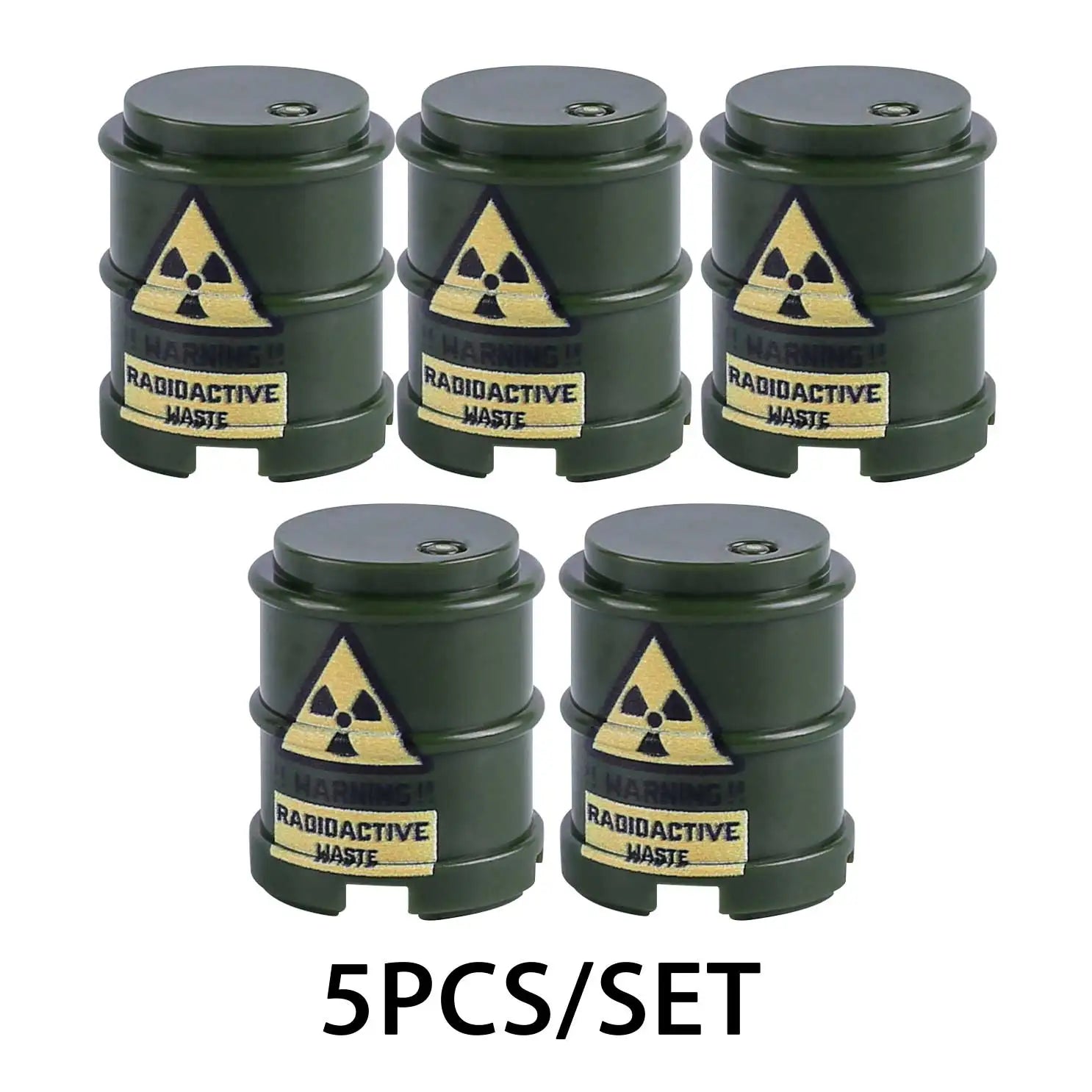 MOC WW2 Military Oil Drum Fuel Tank Printed Building Blocks Weapons Soldiers Accessories War Scene Accessories Bricks Toys Boys