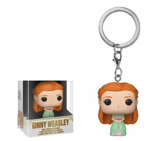 Funko POP Keychain Hermione Series Ginny Ron Hedwig Snape Fawkes Dementor Luna Pocket Pop Key Ring Chain Toy