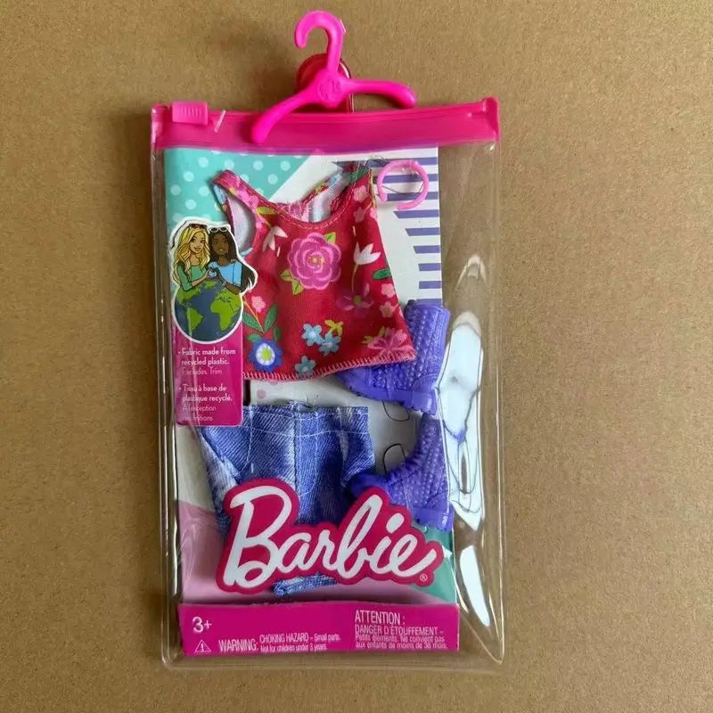 New Doll Fashion Clothing Set，Handbags，Shoes，Christmas Holiday Outfit, For Girls Play Time Dress-Up Diverse Styles Fashion Toy