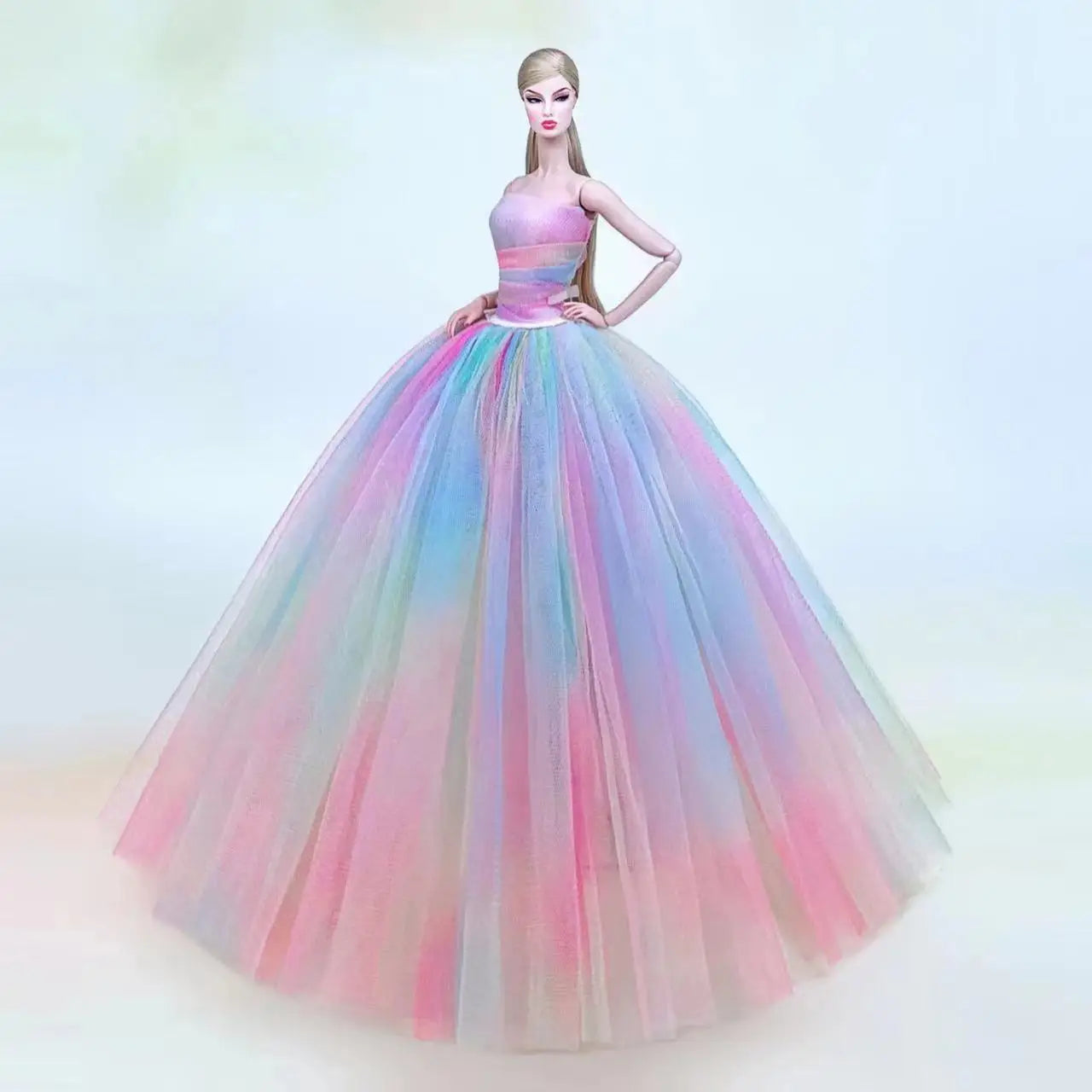 Wedding dress for barbie doll