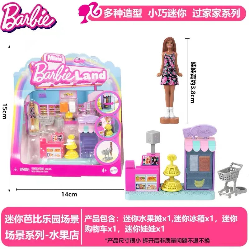 New Mini Barbieland Doll Surprise Toys Coollectible Pet Playset With 1.5-Inch Doll Playing House Toy For Girls Birthday Gift