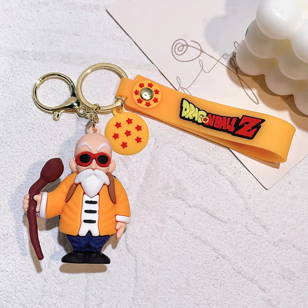 Dragon Ball Keychain Z Son Goku Vegeta Piccolo for Backpack Keyring Dragon Ball Cosplay Action Figures for Fans