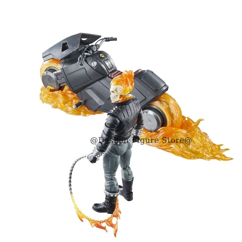 Anime Ghost Rider Action Figure Johnny Blaze Celebrating Figurine 85th Anniversary 6" Collection Model Statue Toys Holiday Gifts