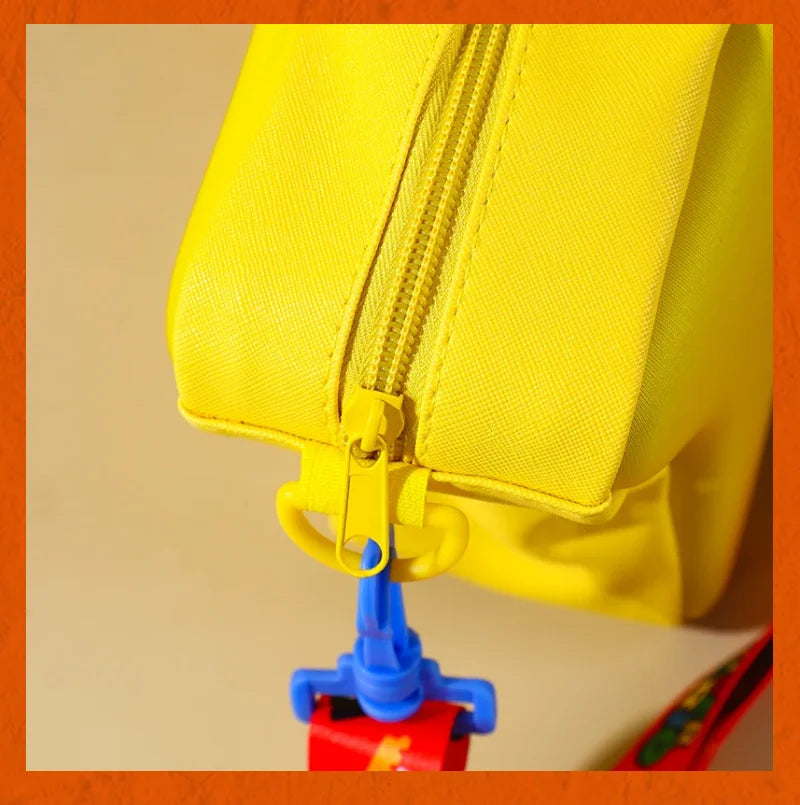 Super Mario Yellow Big Eye Star Backpack Girl Fashion Bag Student Crossbody Bag Anime Peripheral Backpack Birthday Gift