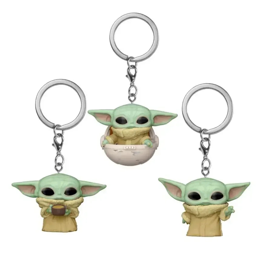FUNKO Pop Star Wars Luke Skywalker Hera Sindula Asocapotan Laya IG-11 Chewbacca R2-D2 Darth Vader Assault Team Pocket Keychain