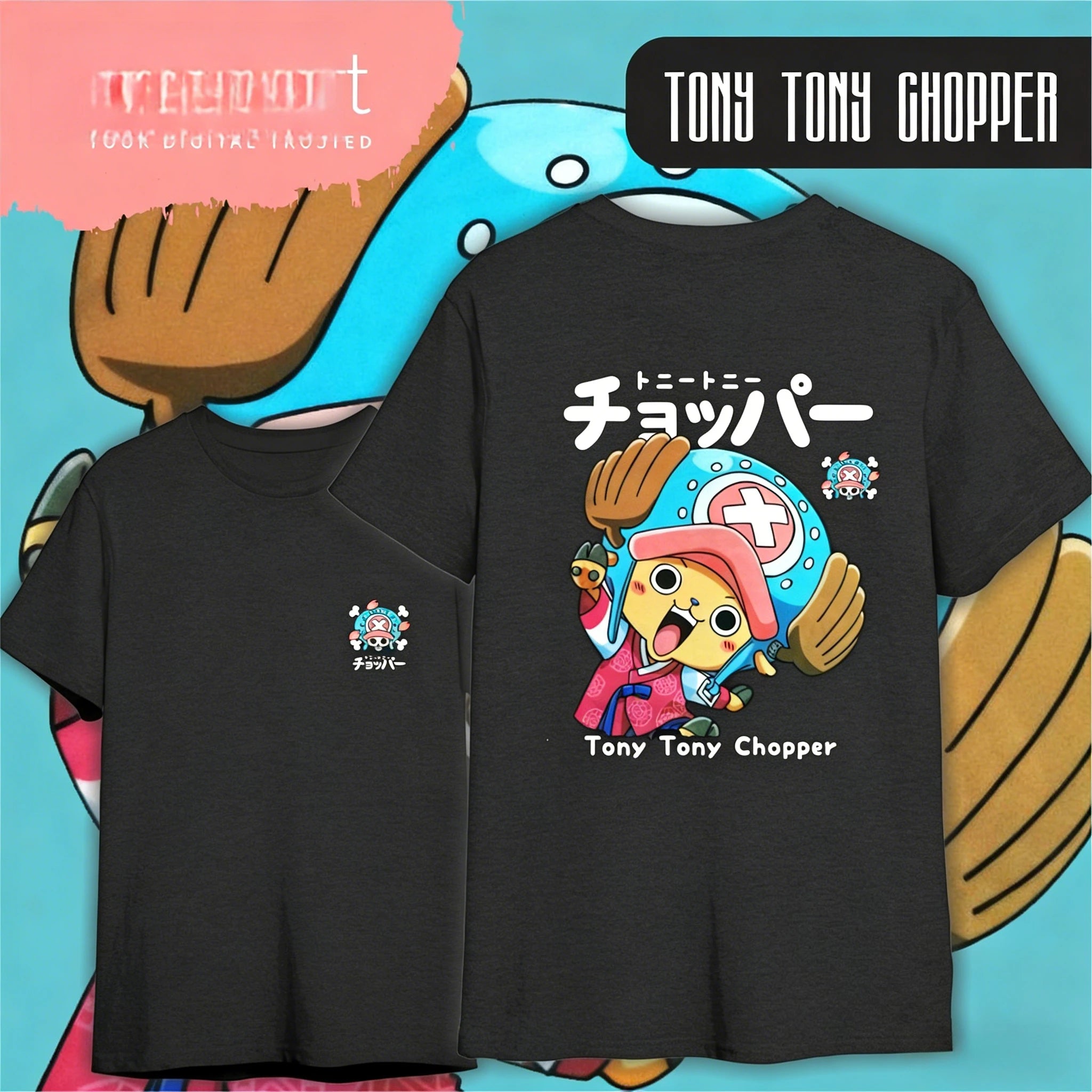 One Piece Chopper Cotton T-shirt 2026 Summer Kids/Men's Women's Fashion Casual Y2K Short Sleeved T-shirt Streetwear Unisex