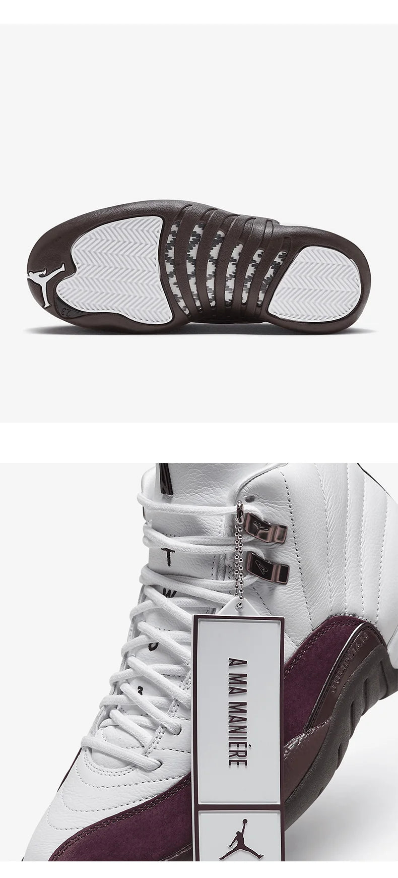 Nike Genuine Air Jordan 12 Unisex Mid-Top Casual Shoes DV6989-100